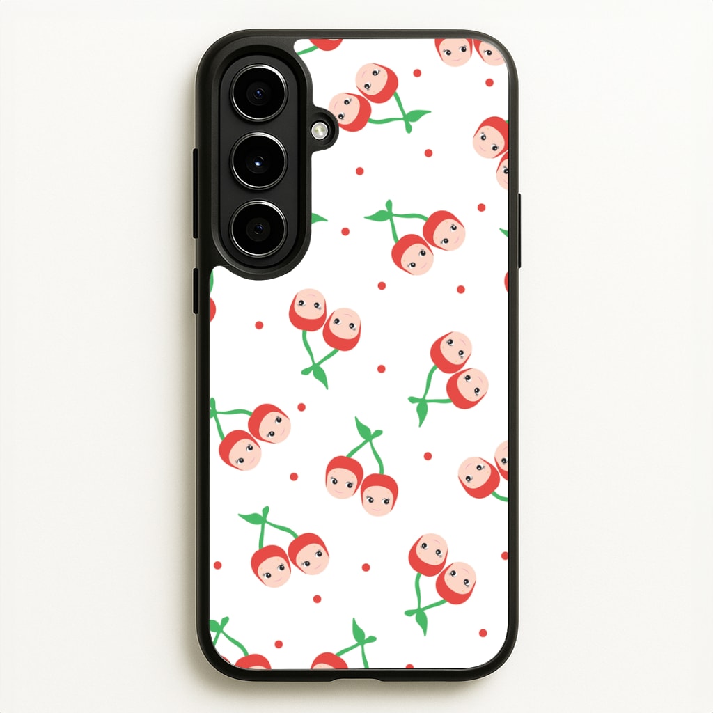 Cherry Angels Pattern Galaxy A56 Case