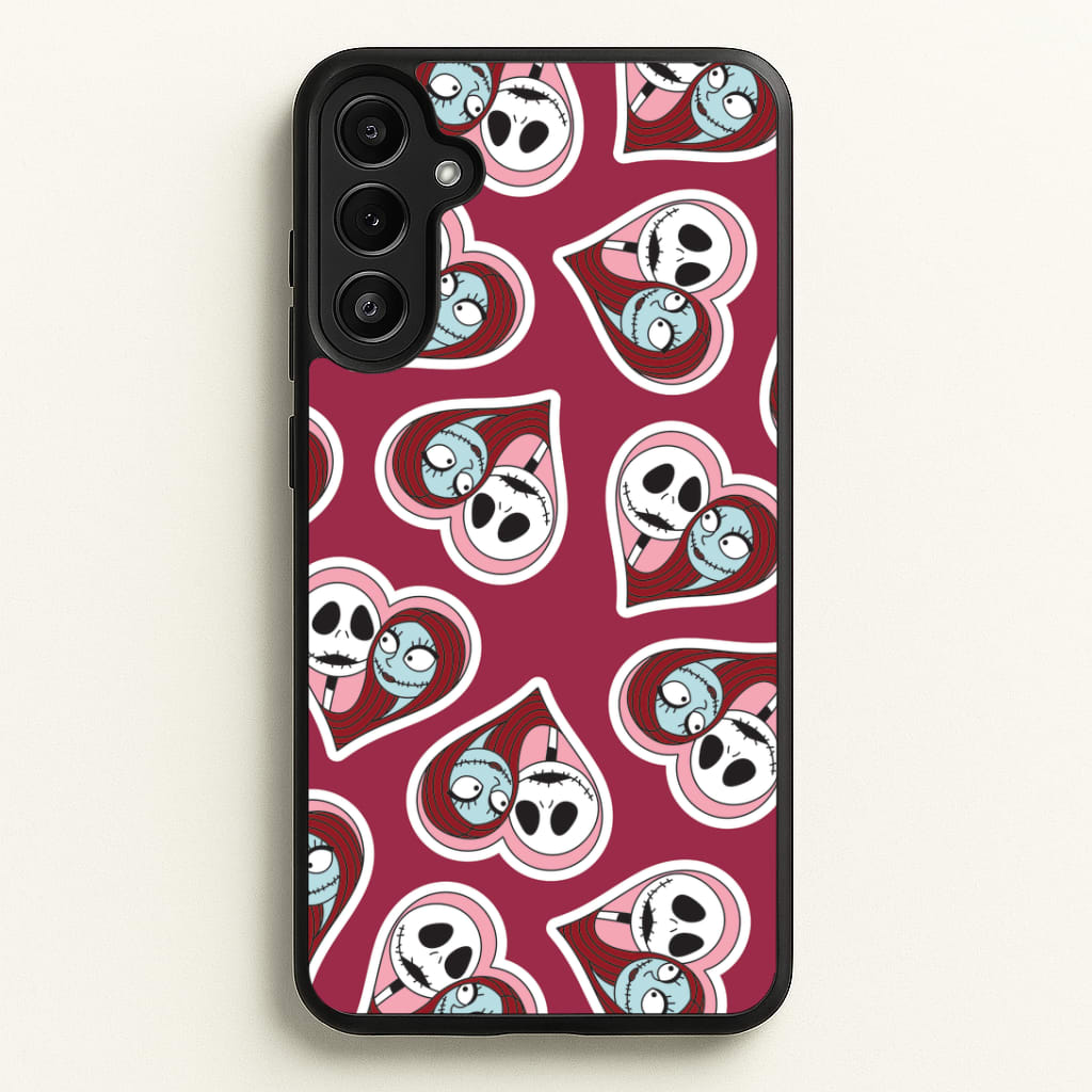 J And S Heart Pattern Galaxy A34 Case