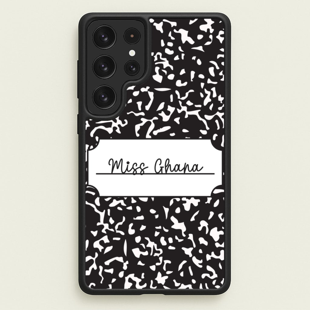 Personalised School Notebook Galaxy S23 Ultra Case
