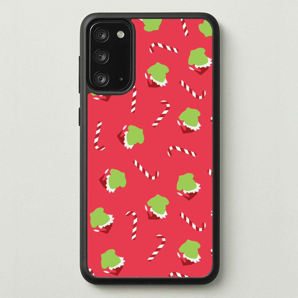 Green Creature And Candy Canes Pattern Galaxy Note 20 Case