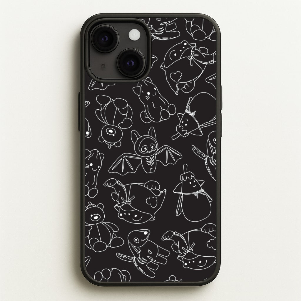Halloween Plushies Pattern II - Halloween iPhone 13 Case