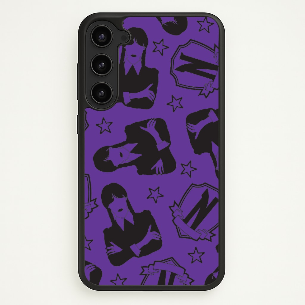 Wednesday Pattern Galaxy S23 Case