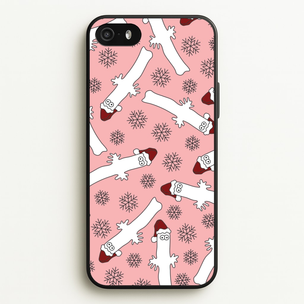 Wiggly Moom Xmas Hat Pattern iPhone 5 / 5s / SE 2016 Case