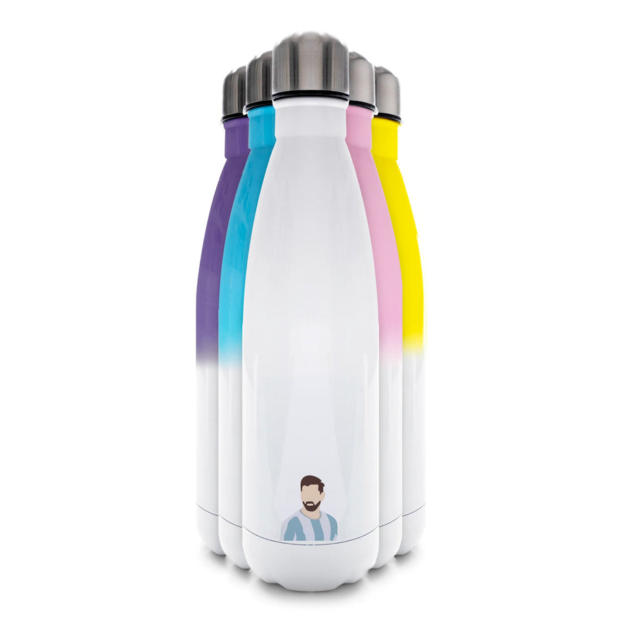 Face - Messi Water Bottle