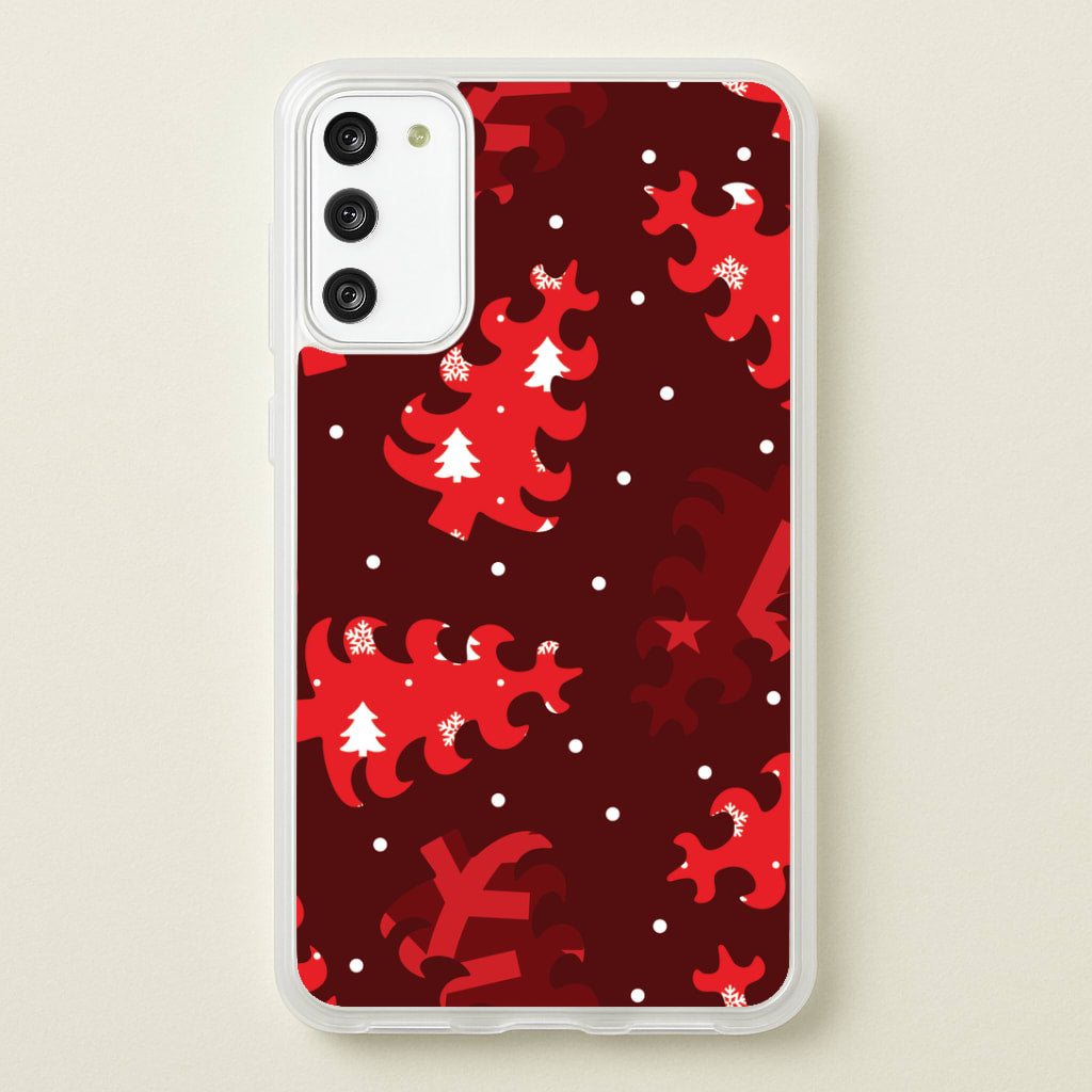 Wrapping Paper Christmas Tree Pattern Galaxy S20FE Case