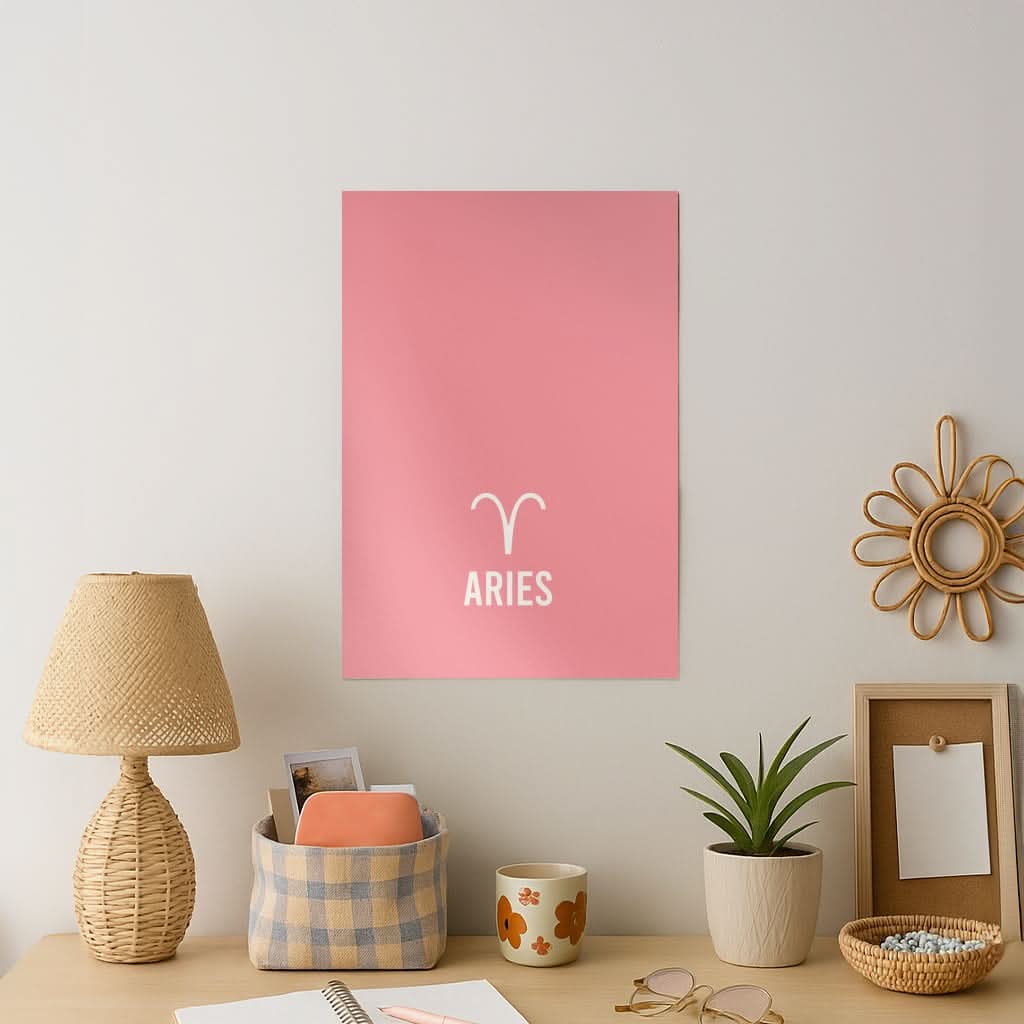 Aries Pastel Zodiac Art Print