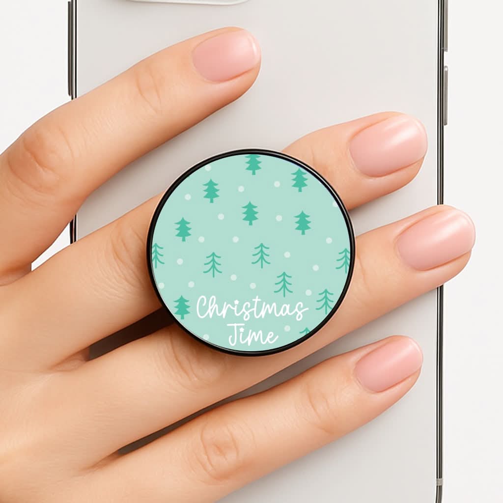 Cute Xmas Trees Pattern Phone Grip