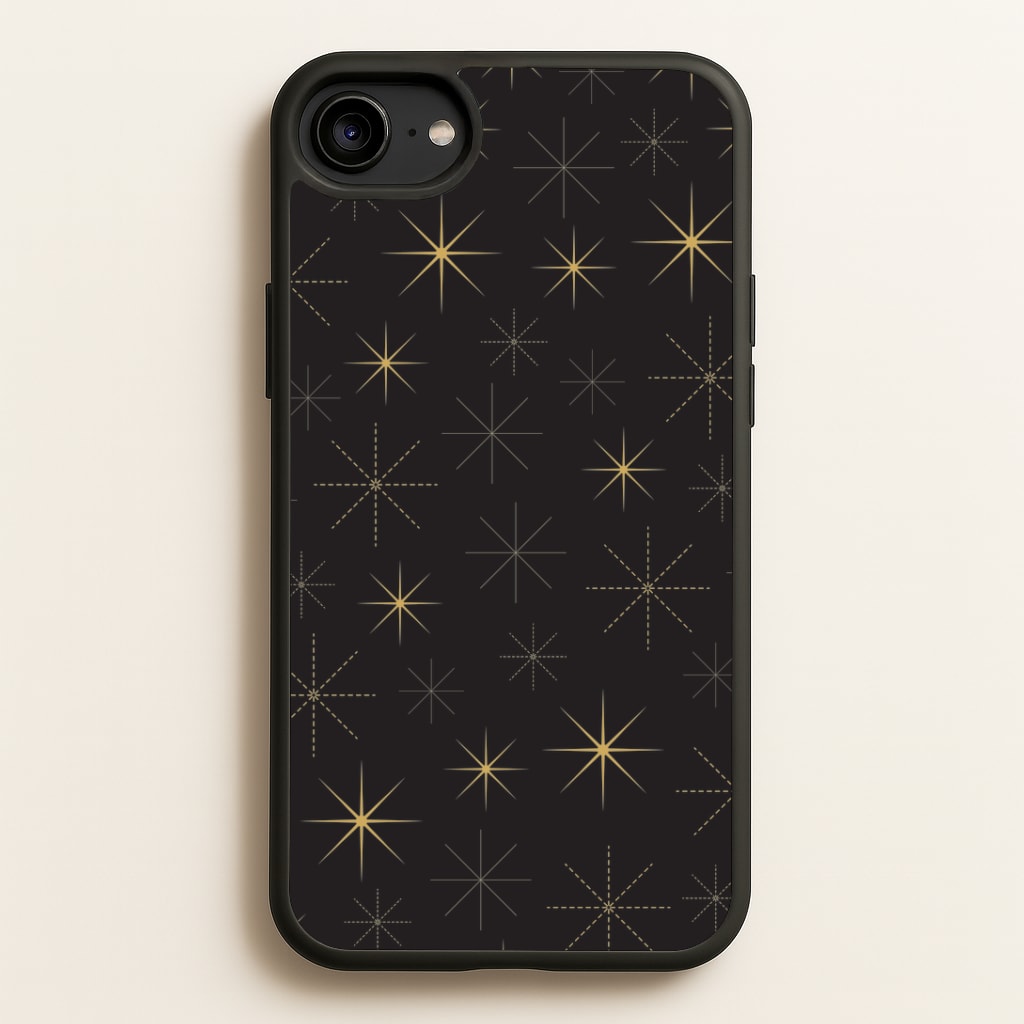 Christmas Gold Stars Pattern iPhone 6 / 7 / 8 / SE Case