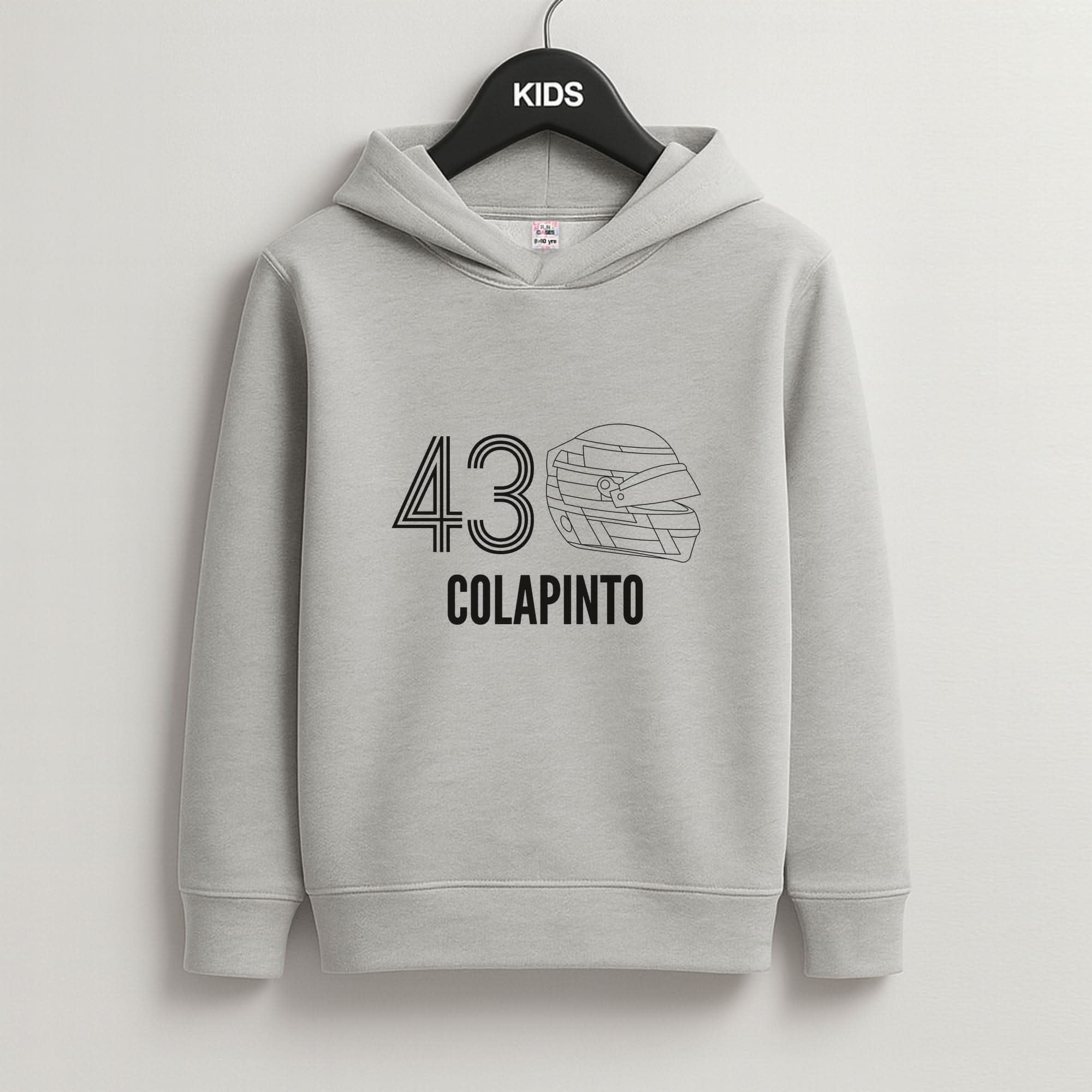 Colapinto Helmet 2026 Grey Kids Hoodie