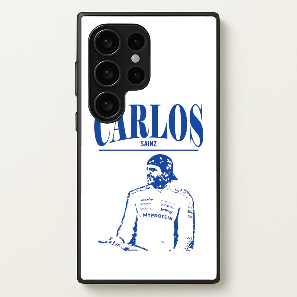 Carlos White And Blue Galaxy S24 Ultra Case