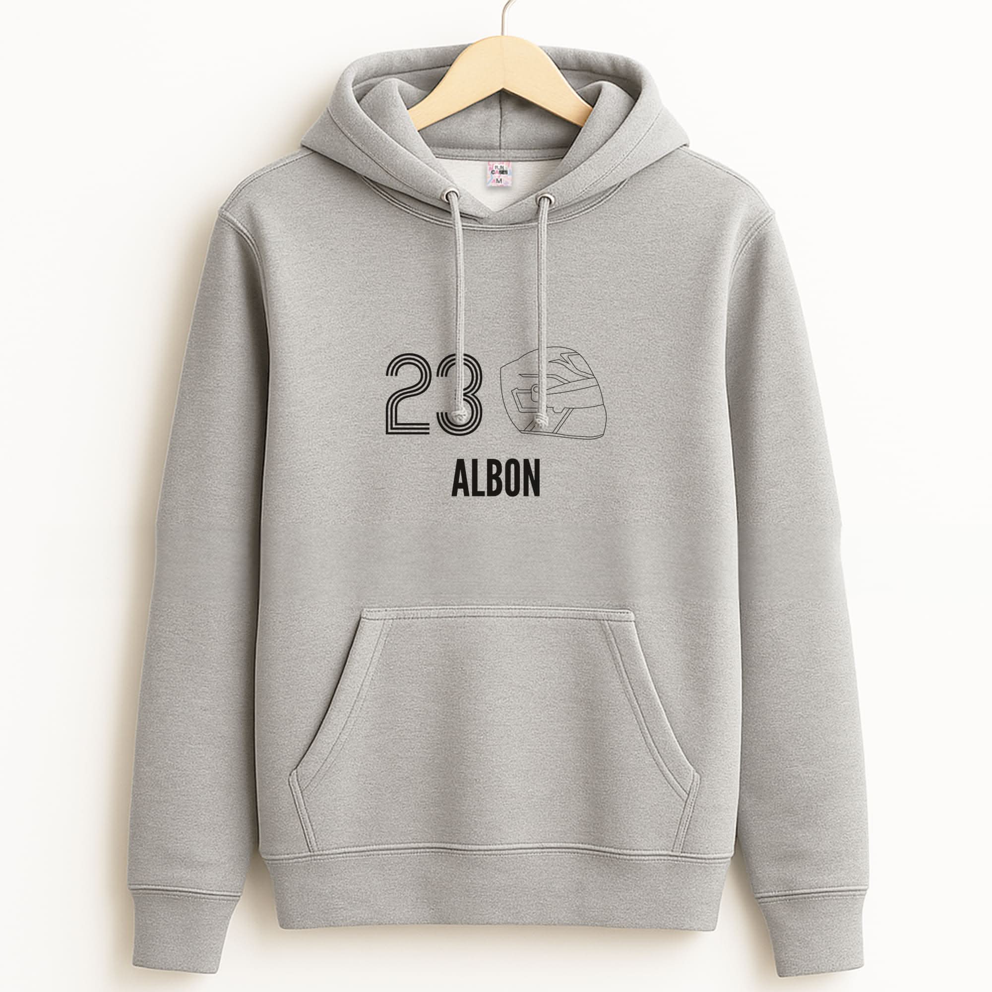 Albon Helmet 2026 Unisex Grey Hoodie