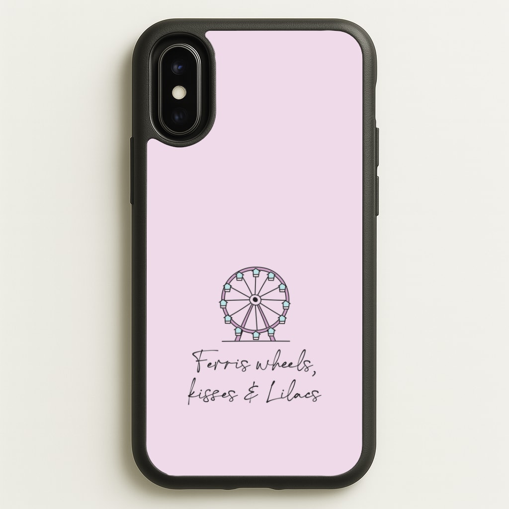 Ferris Wheels, Kisses & Lilacs iPhone X / XS Case