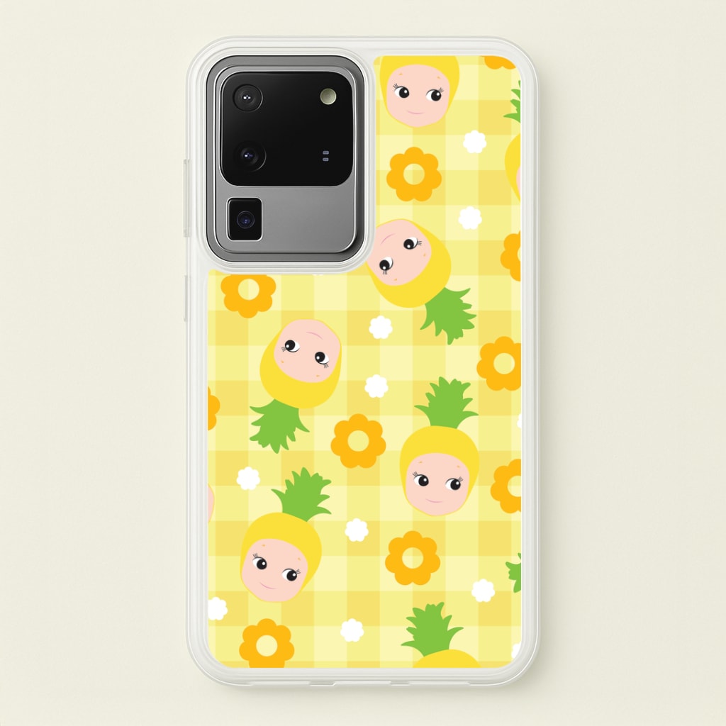 Pineapple Angel Pattern Galaxy S20 Ultra Case