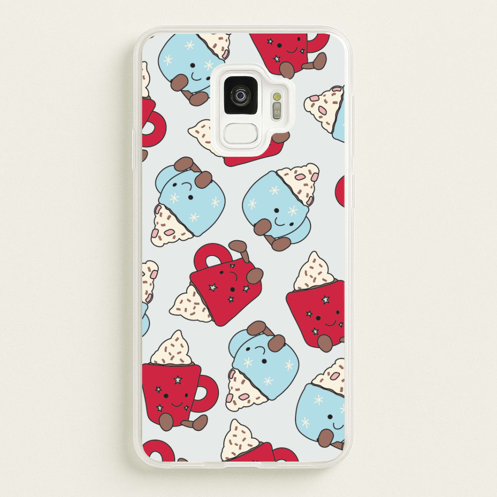 Christmas Drinks Plushies Pattern Galaxy S9 Case