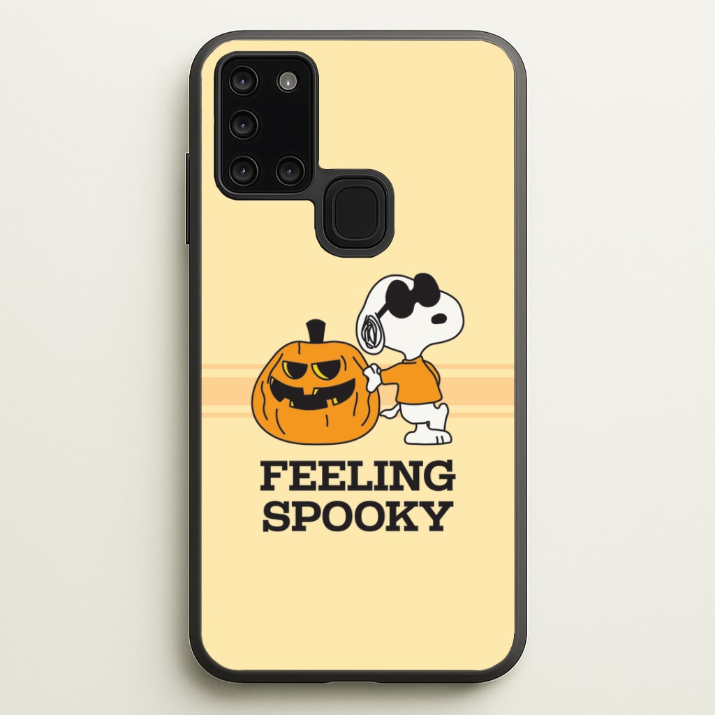 Feeling Spooky Cartoon Beagle Galaxy A21s Case