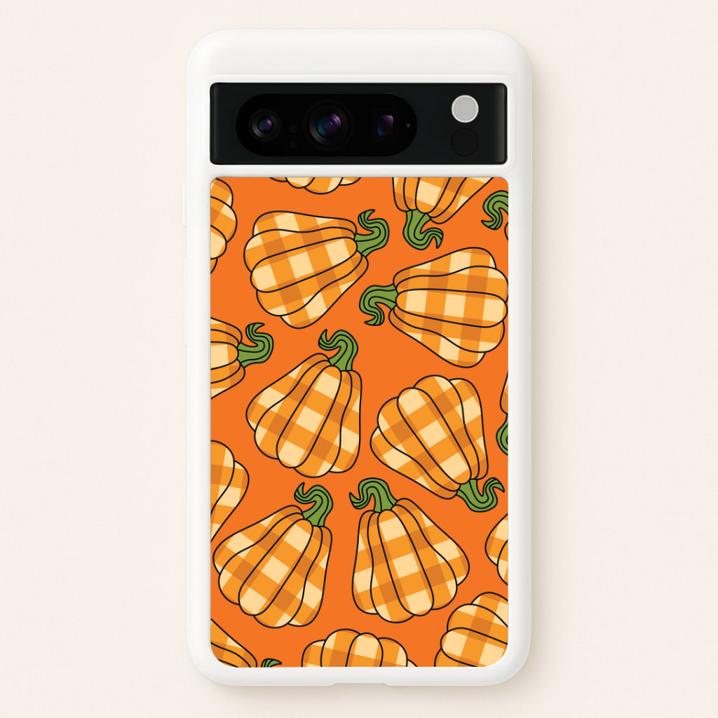 Tartan Pumpkins Pattern Google Pixel 8 Pro Case