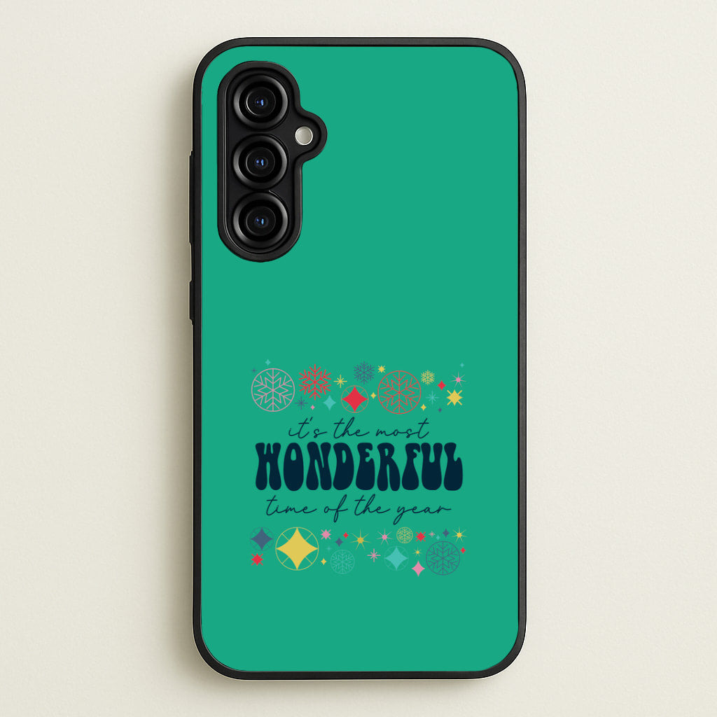 The Most Wonderful Time Of The Year Geometric Galaxy A54 Case