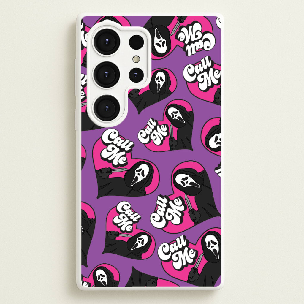 Call Me Heart Pattern Galaxy S25 Ultra Case