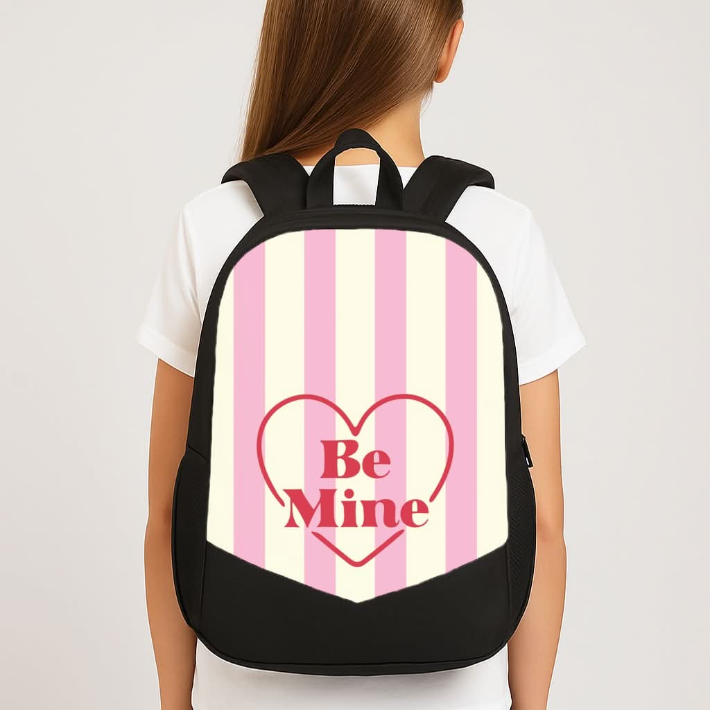 Be Mine Stripey School Bag