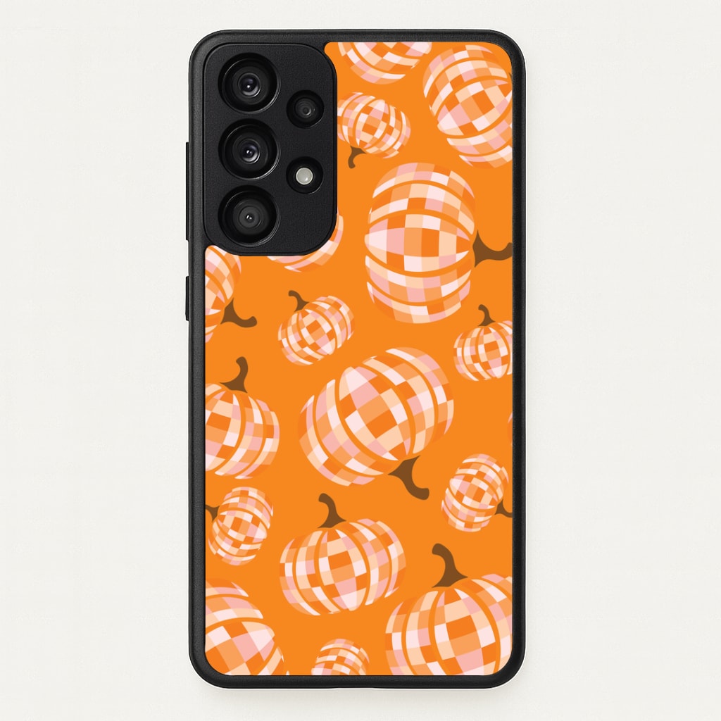 Disco Pumpkins Pattern Galaxy A33 Case