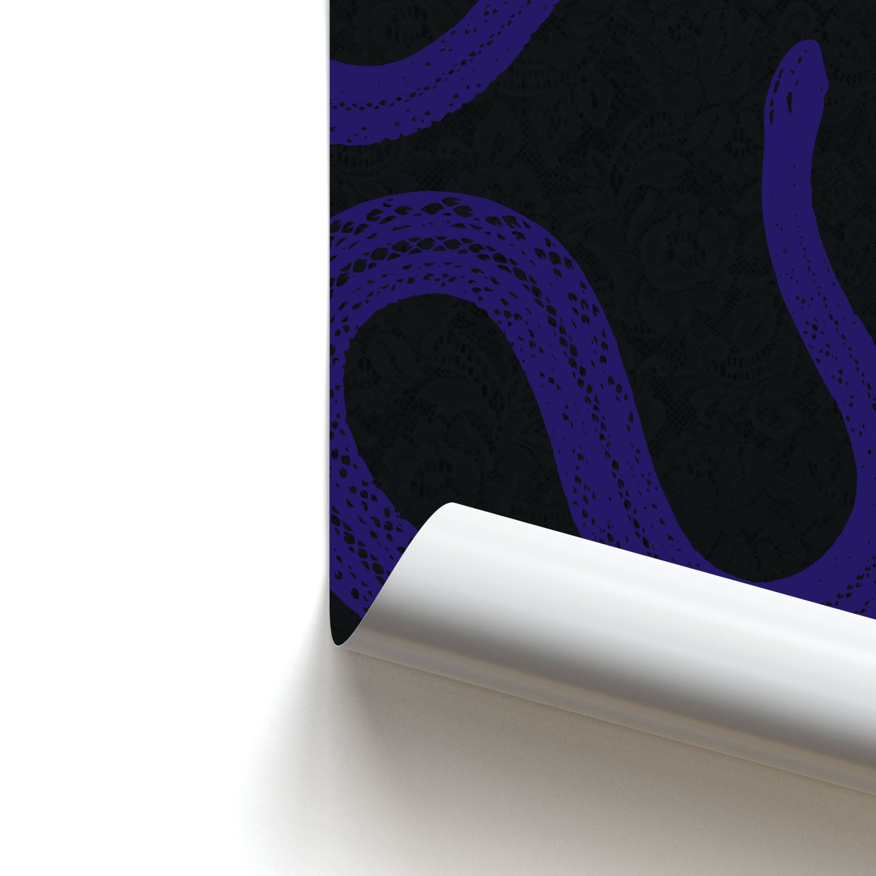 Snakes And Lace Pattern Poster