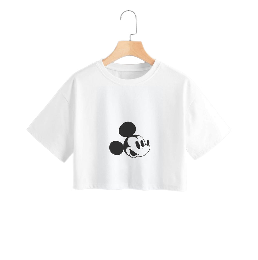 Yellow Mickey  Crop Top