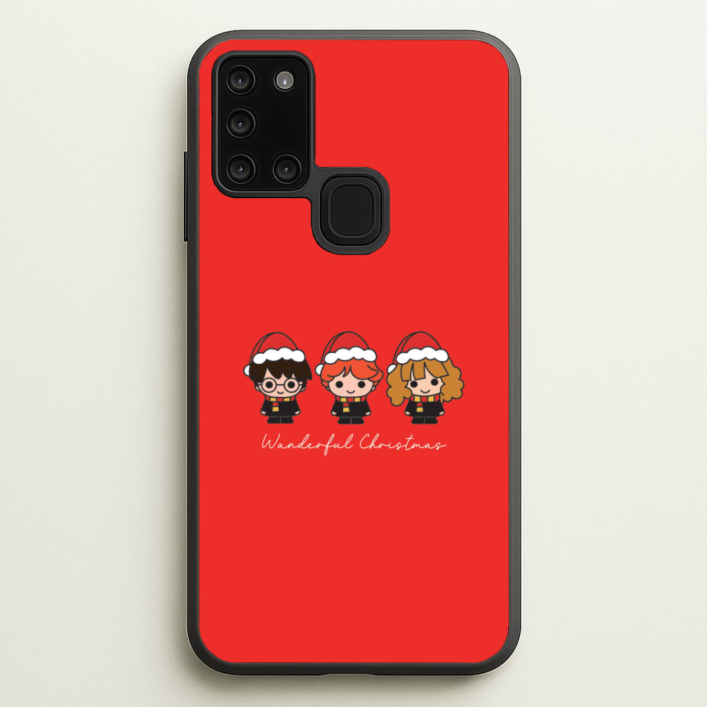 Wizards With Christmas Hats Galaxy A21s Case