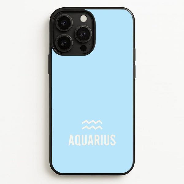Aquarius Pastel Zodiac iPhone 13 Pro Max Case