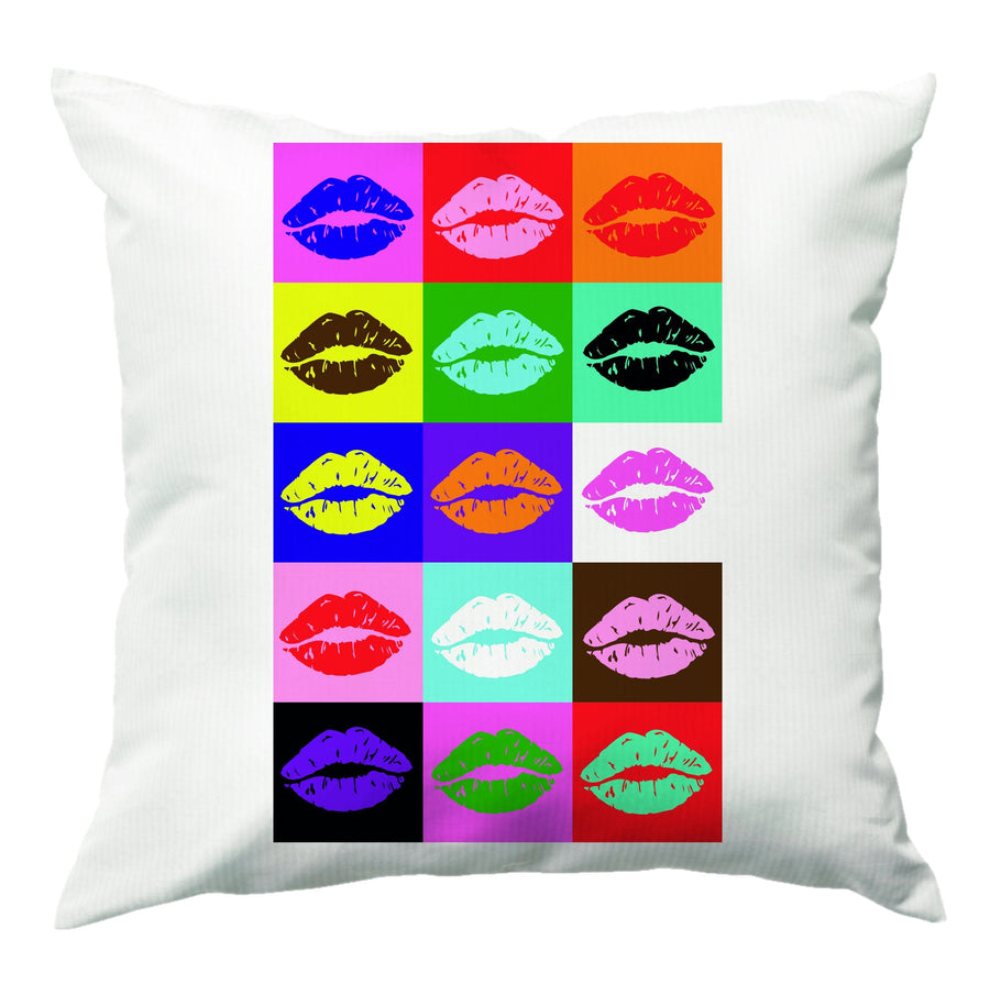 Lips Collage - Pride Cushion