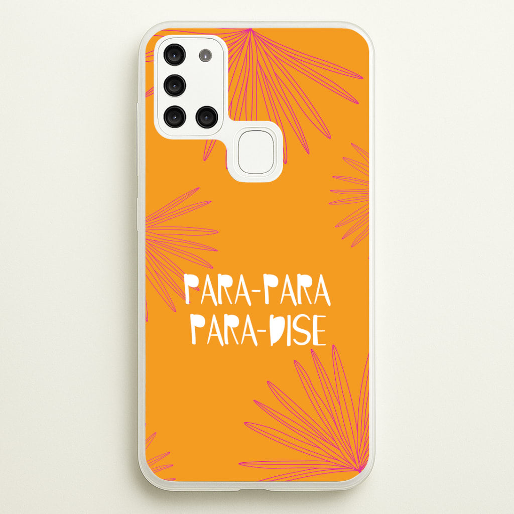Paradise Lyrics Galaxy A21s Case