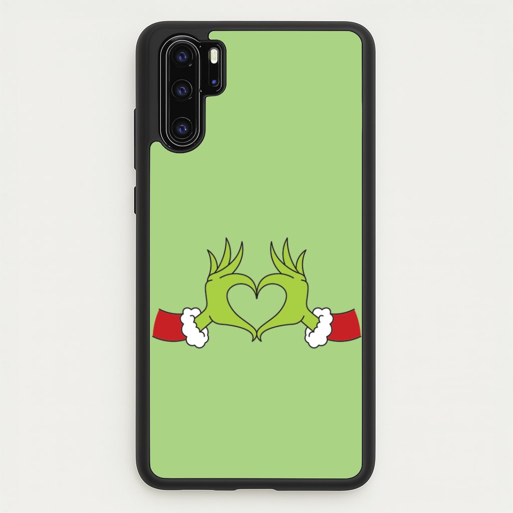 Christmas Green Heart Huawei P30 Pro Case