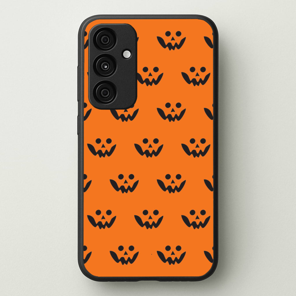 Carved Pumpkin Face Pattern Galaxy A55 Case