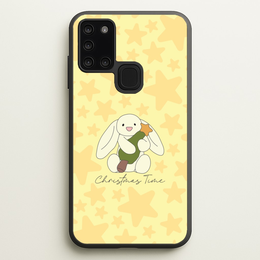 Christmas Bunny Stars Plush Galaxy A21s Case