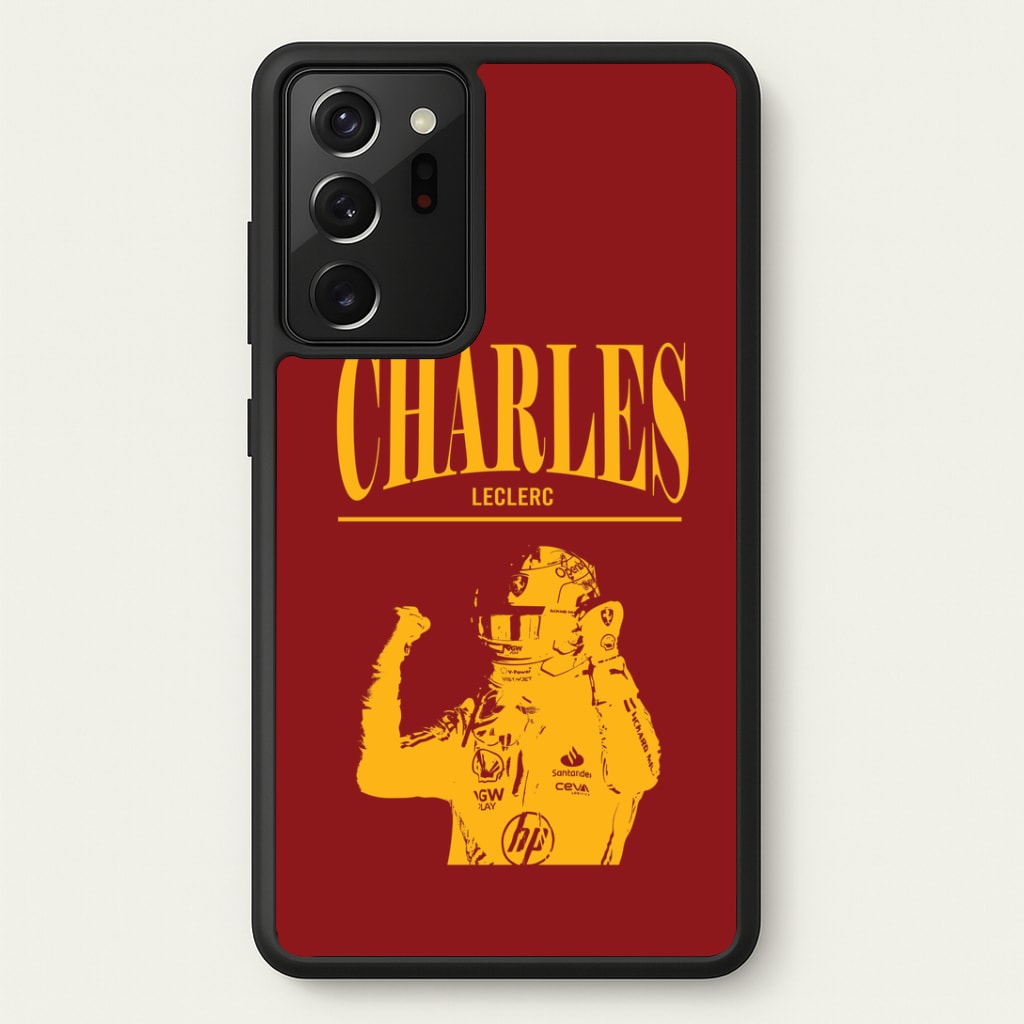 Charles Red And Gold Galaxy Note 20 Ultra Case