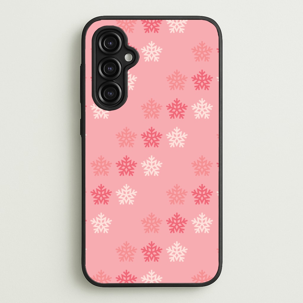 Red Slowflakes Christmas Pattern Galaxy A14 Case