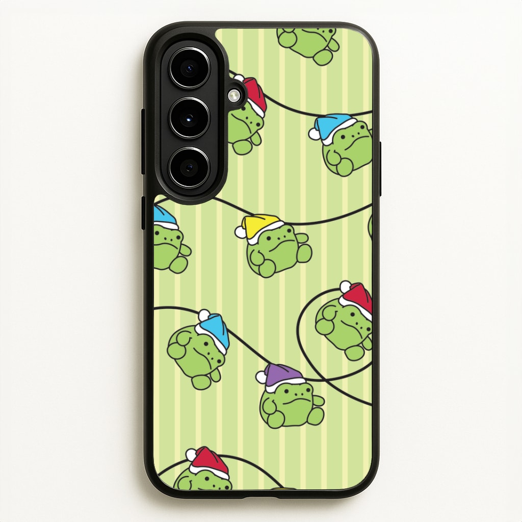 Christmas Frog Plush Fairylights Pattern Galaxy A56 Case