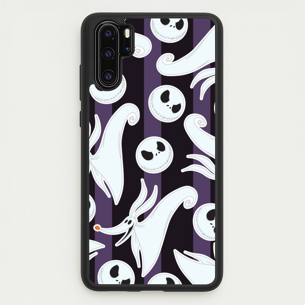 Skeleton Dog And Face Pattern Huawei P30 Pro Case