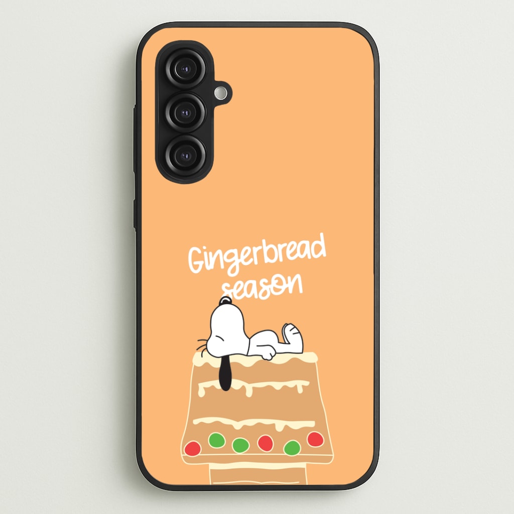Cartoon Beagle Gingerbread House Galaxy S23FE Case