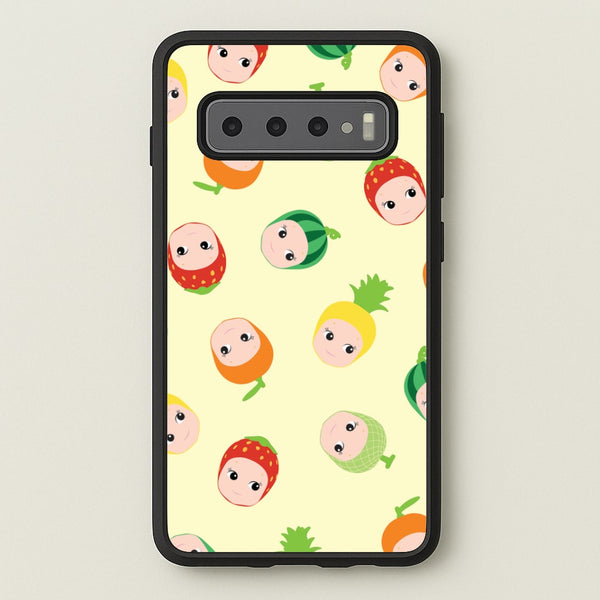Fruit Angels Pattern Galaxy S10 Case