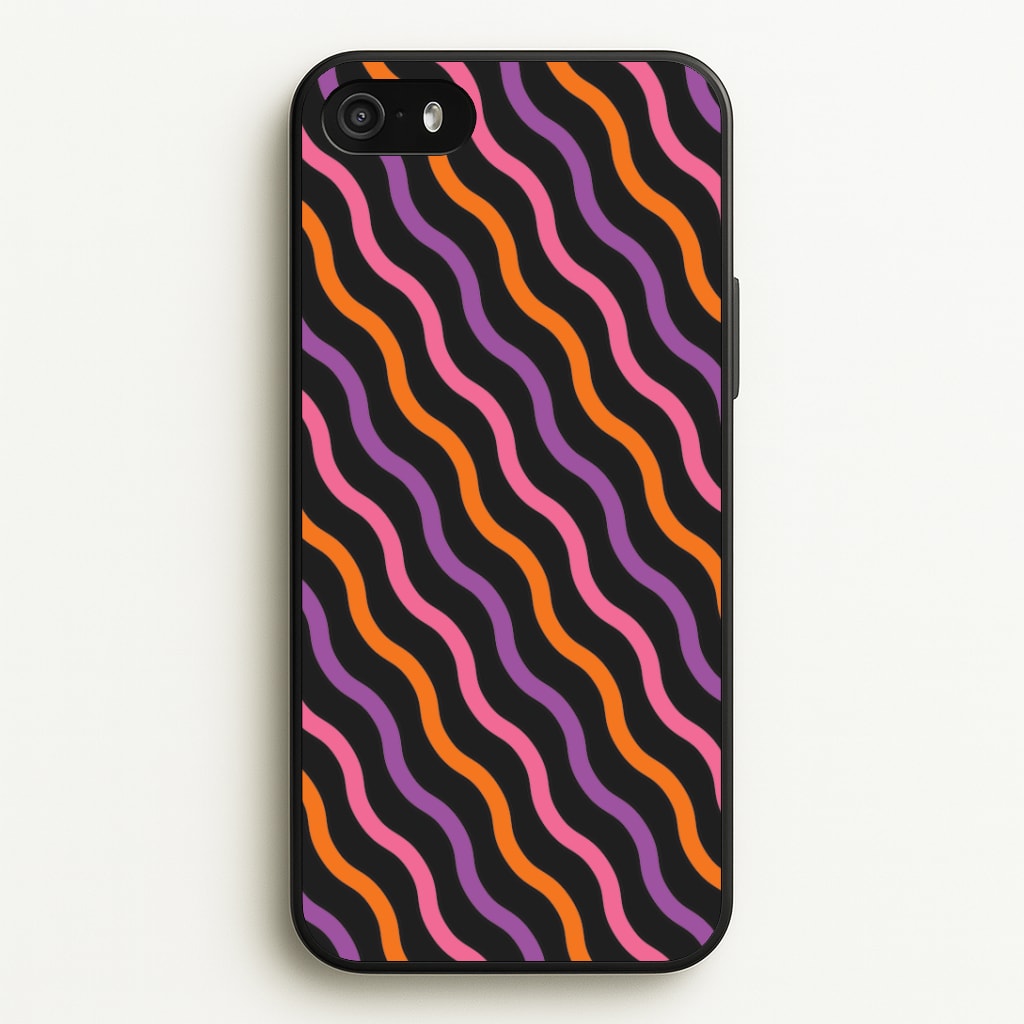 Wavy Abstract Halloween Pattern iPhone 5 / 5s / SE 2016 Case