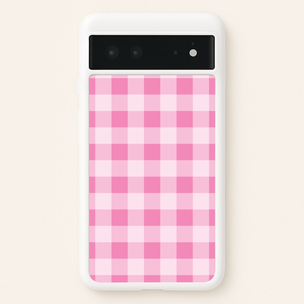 Strawberry Gingham Google Pixel 6 Case