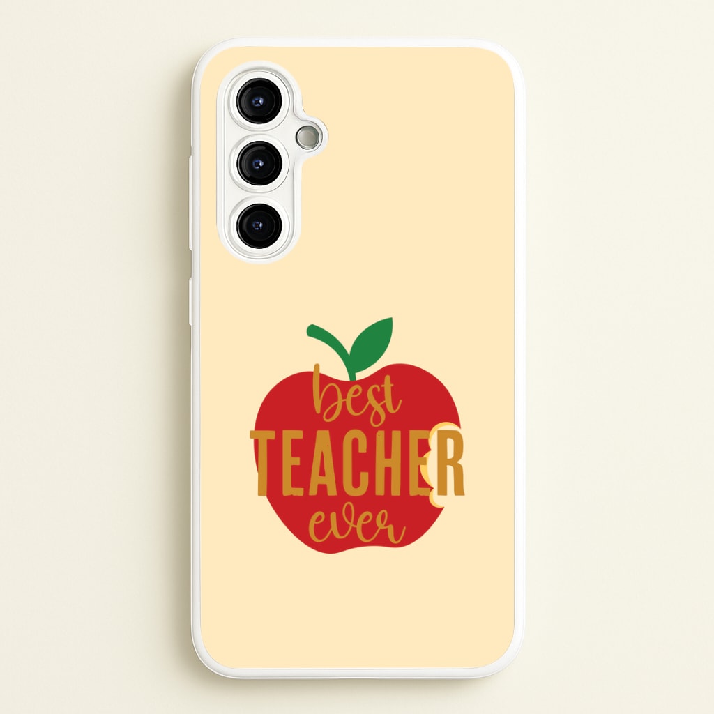Apple Best Teacher Ever Galaxy A54 Case