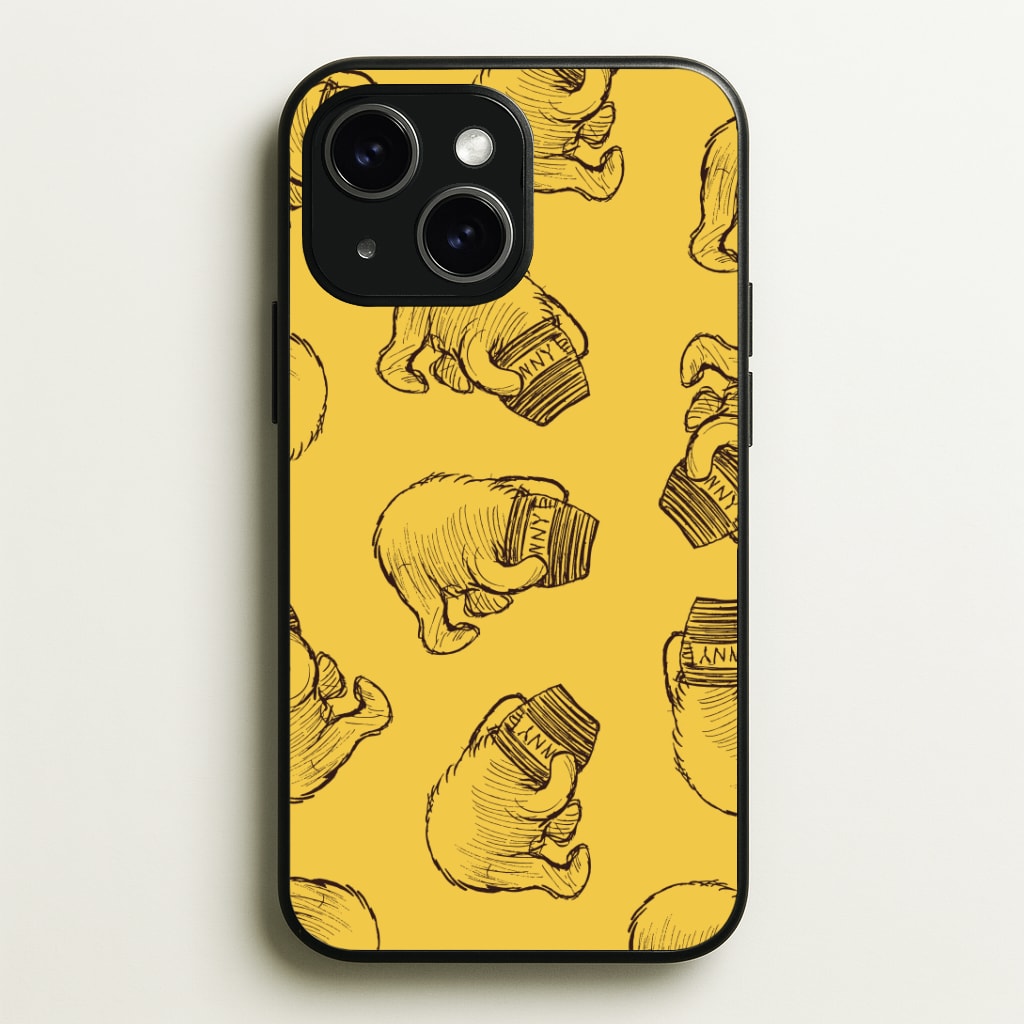 Winnie Honey Pot Pattern iPhone 14 Case