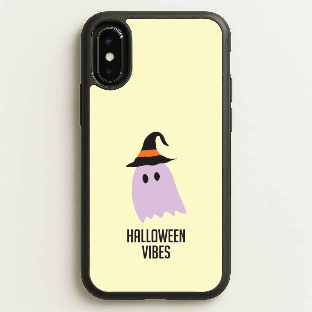 Purple Ghost Halloween Vibes iPhone X / XS Case