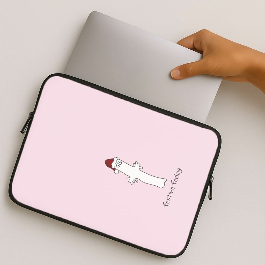 Festive Feeling Wiggly Moom MacBook Cover