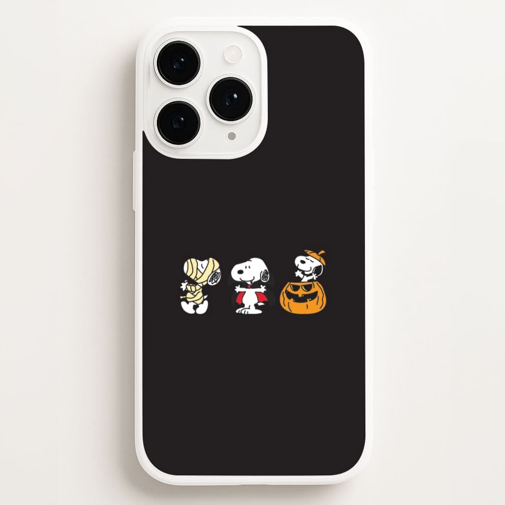 Cartoon Beagle Halloween Costumes Phone Case for Apple iPhone, Samsung Galaxy, Huawei and Google Pixel