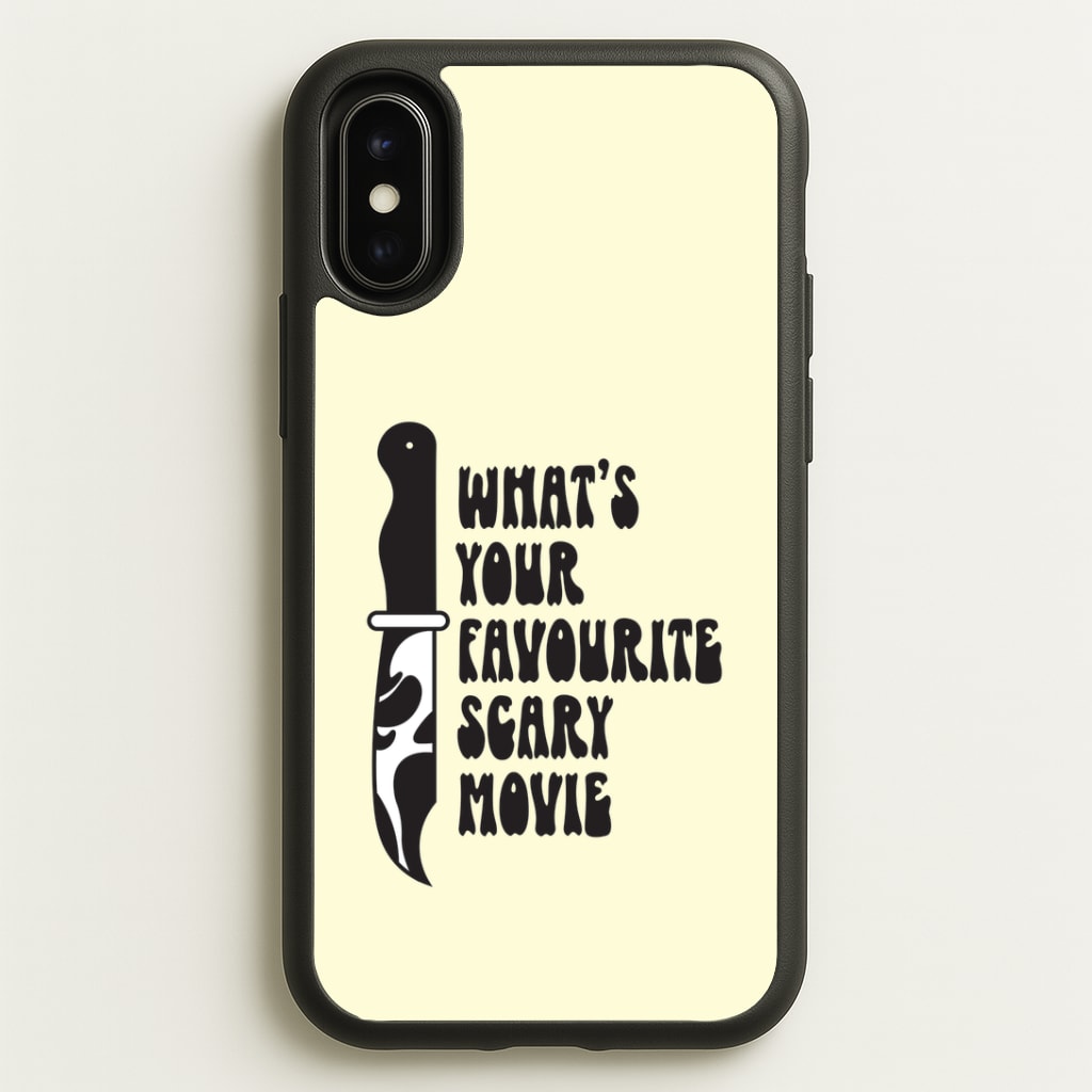 What's Your Favourite Scary Movie Trippy iPhone X / XS Case