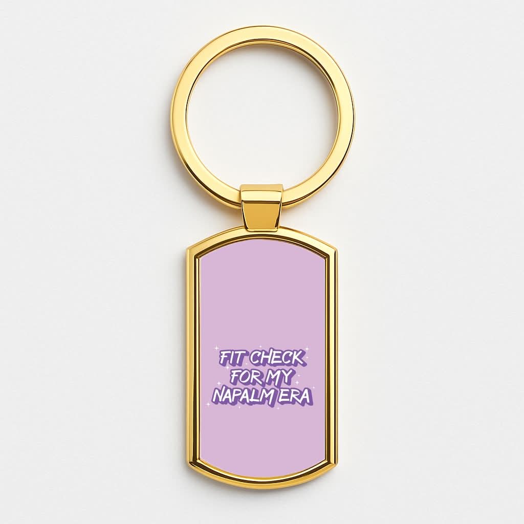 Fit Check Gold Keyring