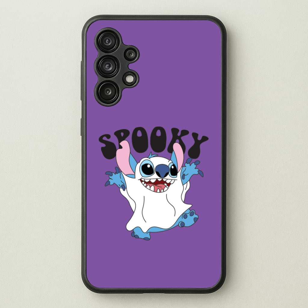 Spooky Cute Blue Alien Galaxy A13 Case