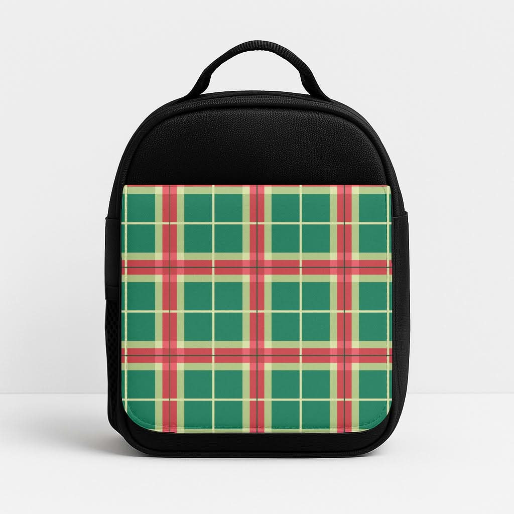 Red And Green Tartan II Christmas Pattern Lunchbox